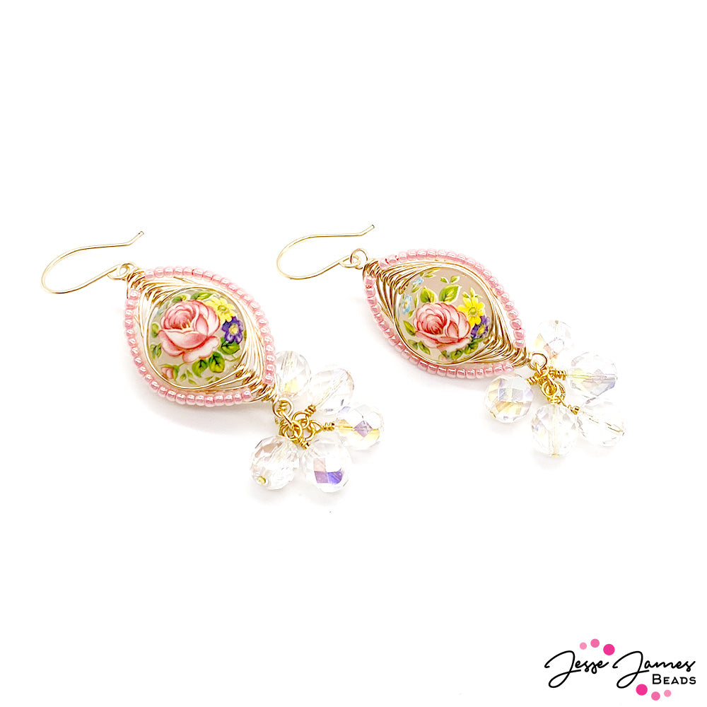 How-To Jewelry Tutorial: Secret Garden Tensha Earrings