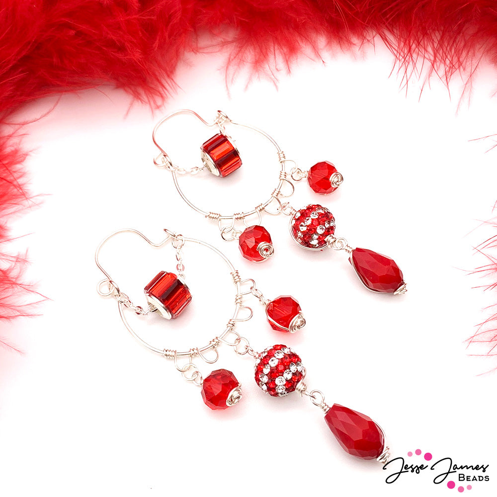 Holiday Crafts Series! Wire-Wrapped Ho Ho Holiday Earring Tutorial