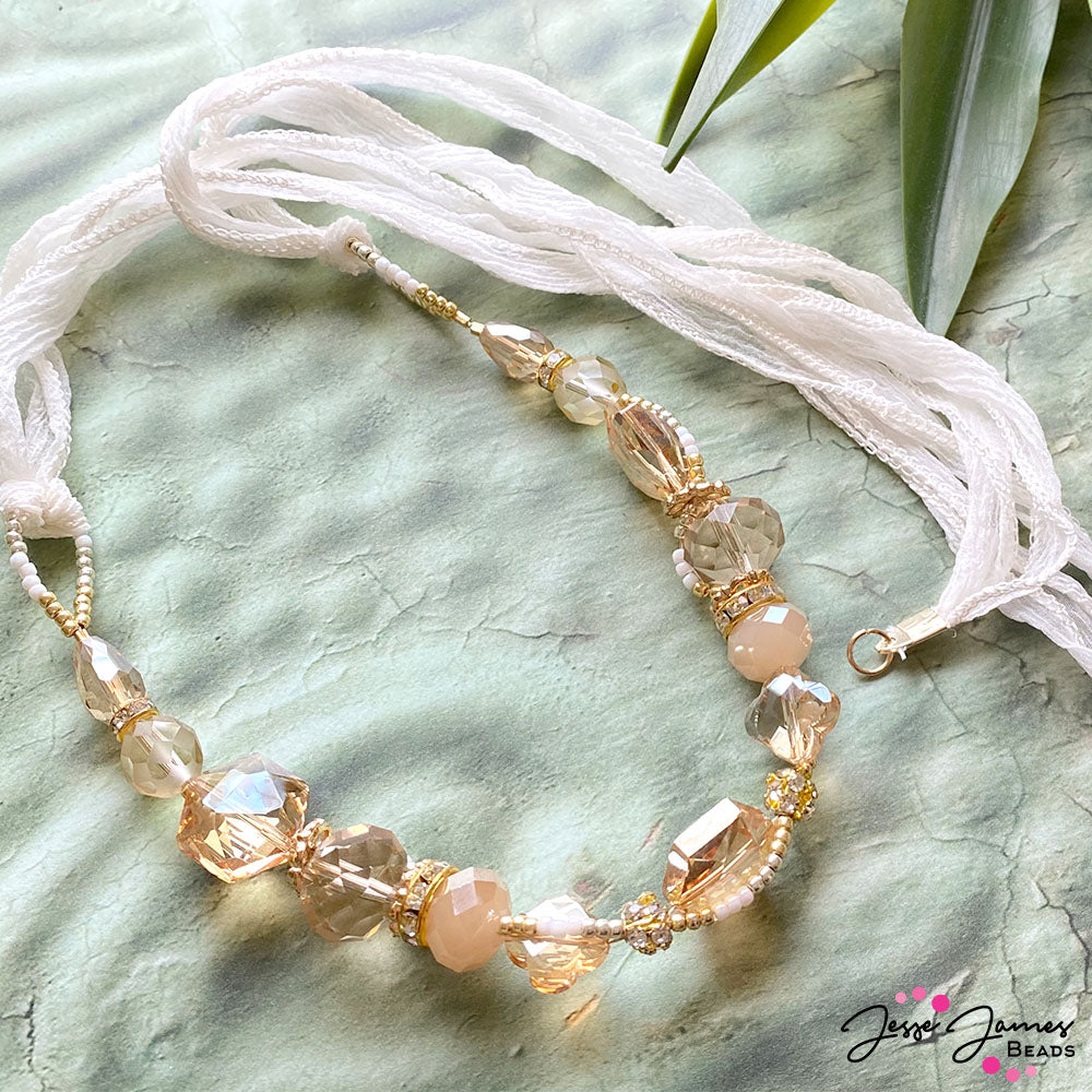 How-To Jewelry Tutorial: Wedding On The Beach Fairy Silk Necklace