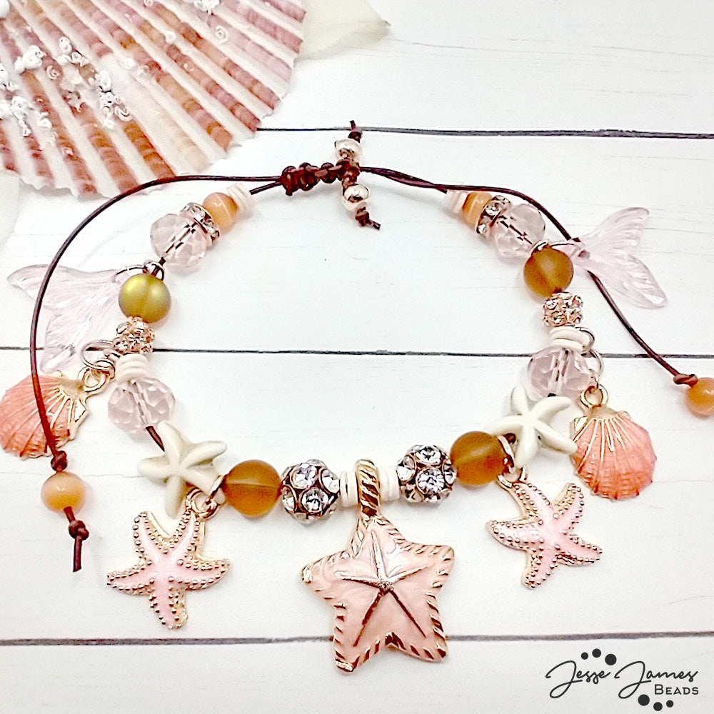 Coral Queen Adjustable Bracelet with Wendy Whitman