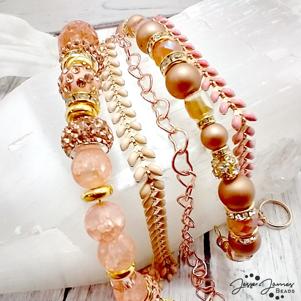 Simple Stackable Memory Wire Bracelets with Wendy Whitman