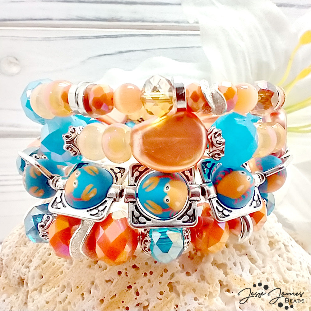 Crabby Memory Wire Bracelet with a Twist! Ft. Wendy Whitman