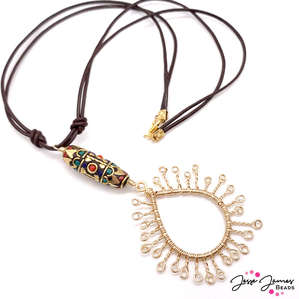 How-To Jewelry Tutorial: Wire-Wrapped Tibetan Necklace