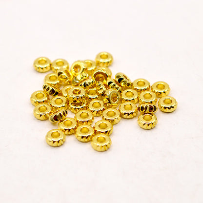 18K Gold Spacer Bead Set