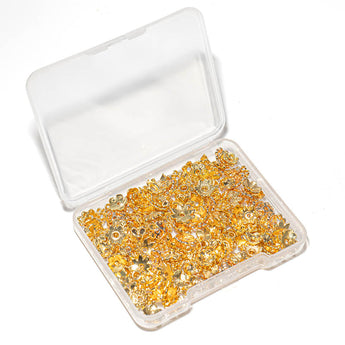 160 Piece Bulk Bead Caps in 18K Gold