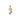 16K Gold Cubic Zirconia Daisy Charm