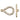 16K Gold Plated Teardrop Rhinestone Toggle Clasp