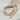 16K Gold Plated Teardrop Rhinestone Toggle Clasp