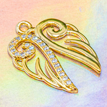 18K Gold-Plated Angel Wings Pendant