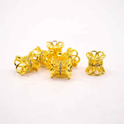 18K Gold Spacer Bead Set