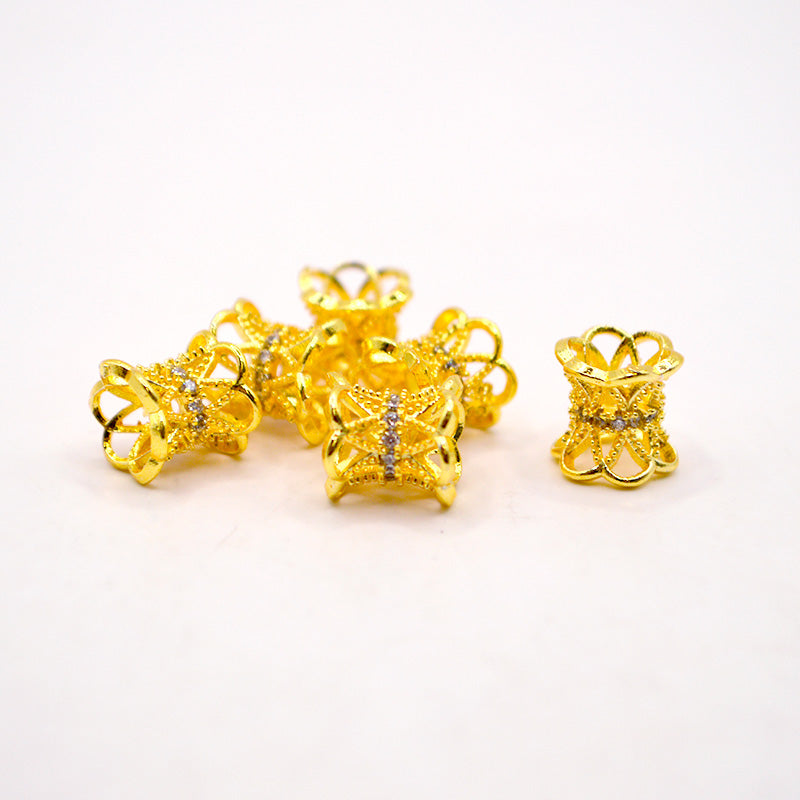 18K Gold Spacer Bead Set