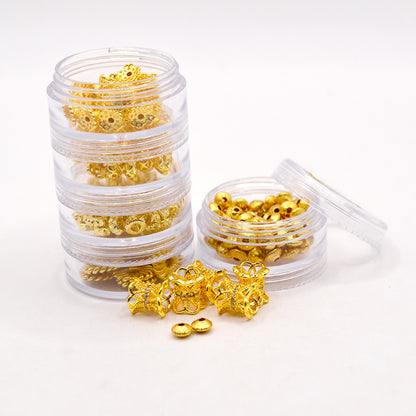 18K Gold Spacer Bead Set