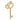 18K Gold-Plated Heart of Gold Key Pendant
