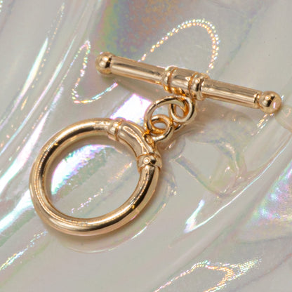 18K Gold Plated Basic Brass Toggle Clasp