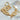 18K Gold Plated Brass Toggle Clasp with Chain Charm