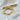 18K Gold Plated Rustic Oval Brass Toggle Clasp
