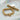 18K Gold Simple Rectangle Toggle Clasp