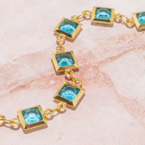18K Gold Beaded Chain in Atlantic Adventure