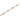 18K Gold Beaded Chain in Petite Pink