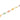 18K Gold & Enamel Wildflower Link Metal Chain
