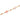 18K Gold Stone & Glass Chain in Perfect in Pink
