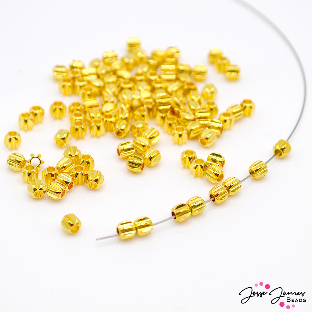 3.5MM Star Spacer Bead in Gold