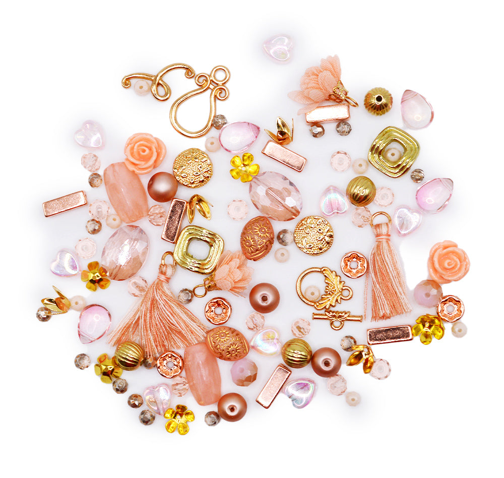 JJB Window Box Bead Mix in Coral Queen