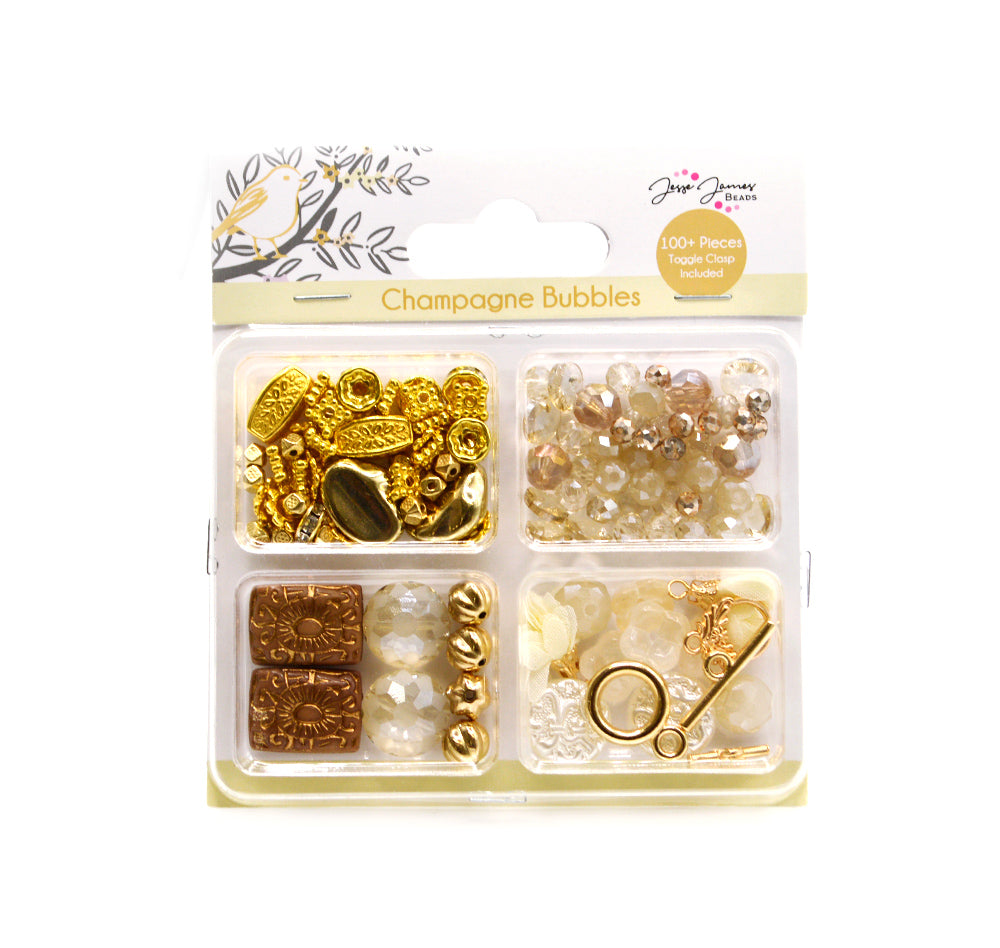 JJB Window Box Bead Mix in Champagne Bubbles