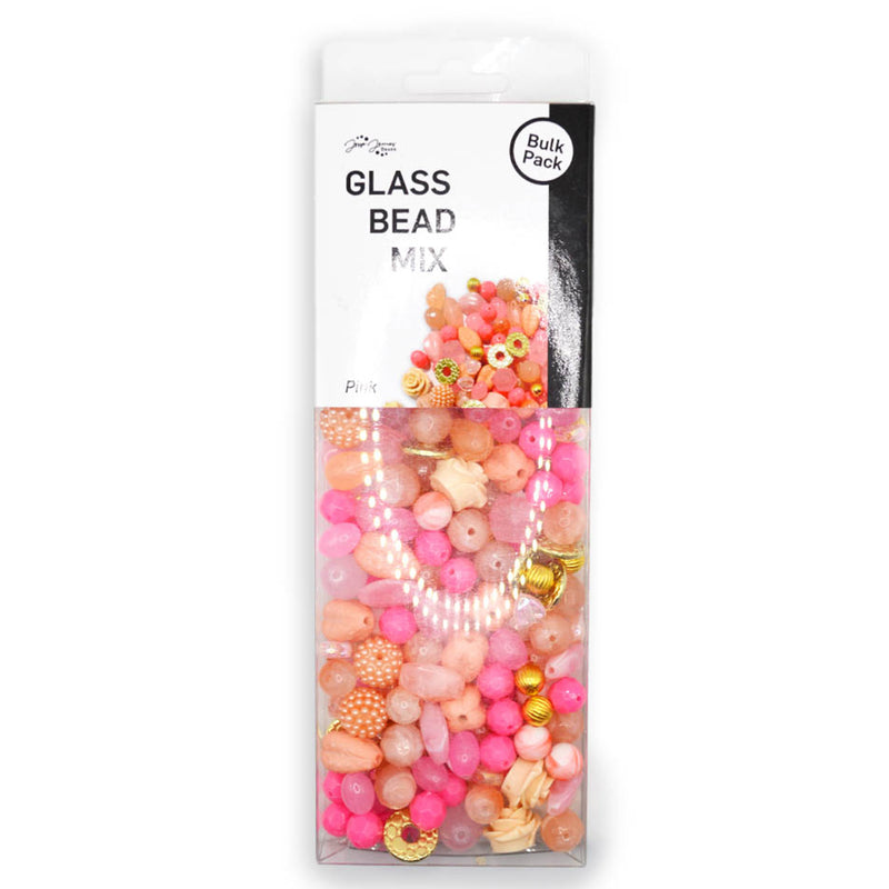 Bulk Bead Assortment In Pink