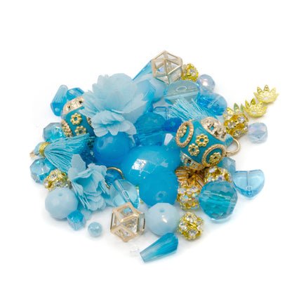 Mini Bead Mix in Blue Raspberry Ice Pop