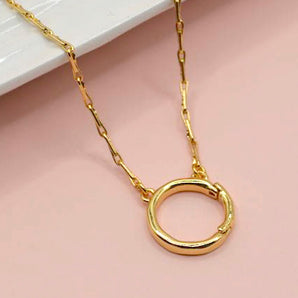 Keepsake Charm Necklace Base in Golden