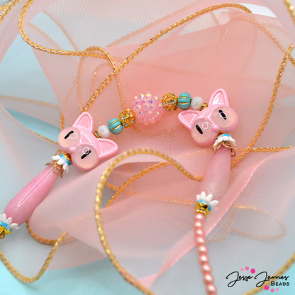 Bead Strand in Purrfect in Pink