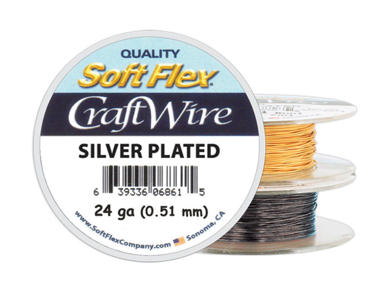 SoftFlex 24 Gauge Craft Wire in Silver