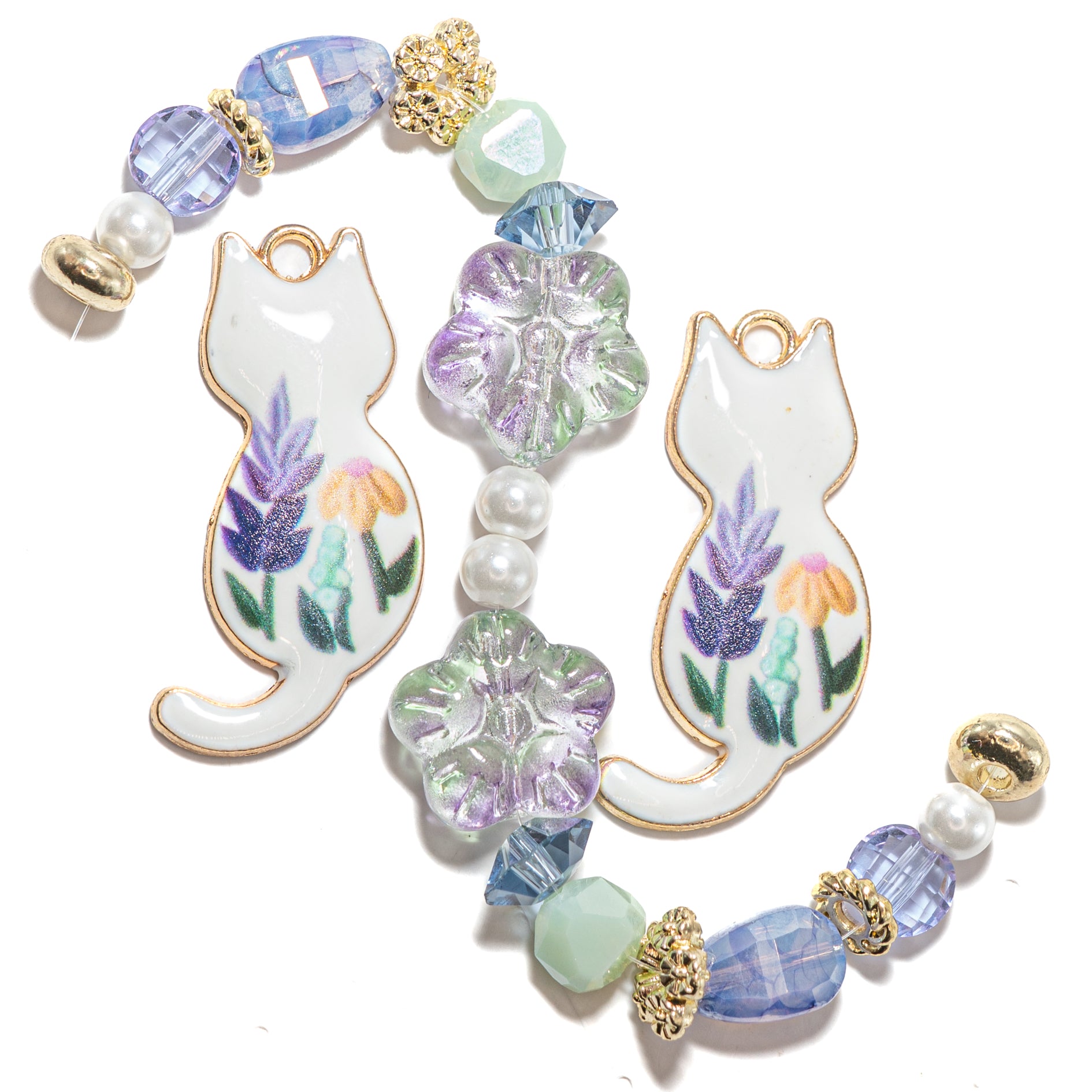 Bitty Kitty Bead Mix in Catnap In Lavender