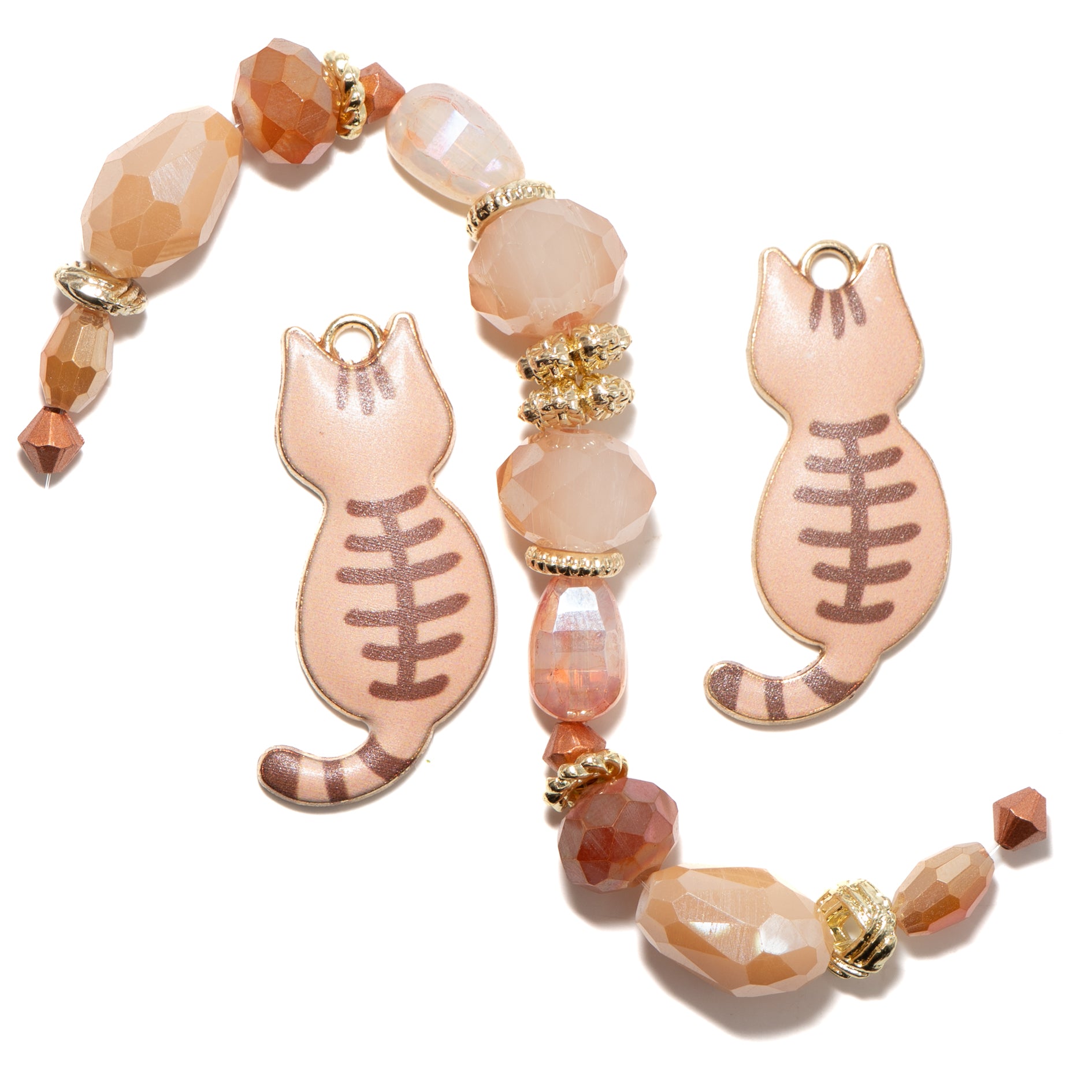 Bitty Kitty Bead Mix in Two-Tone Tabbies