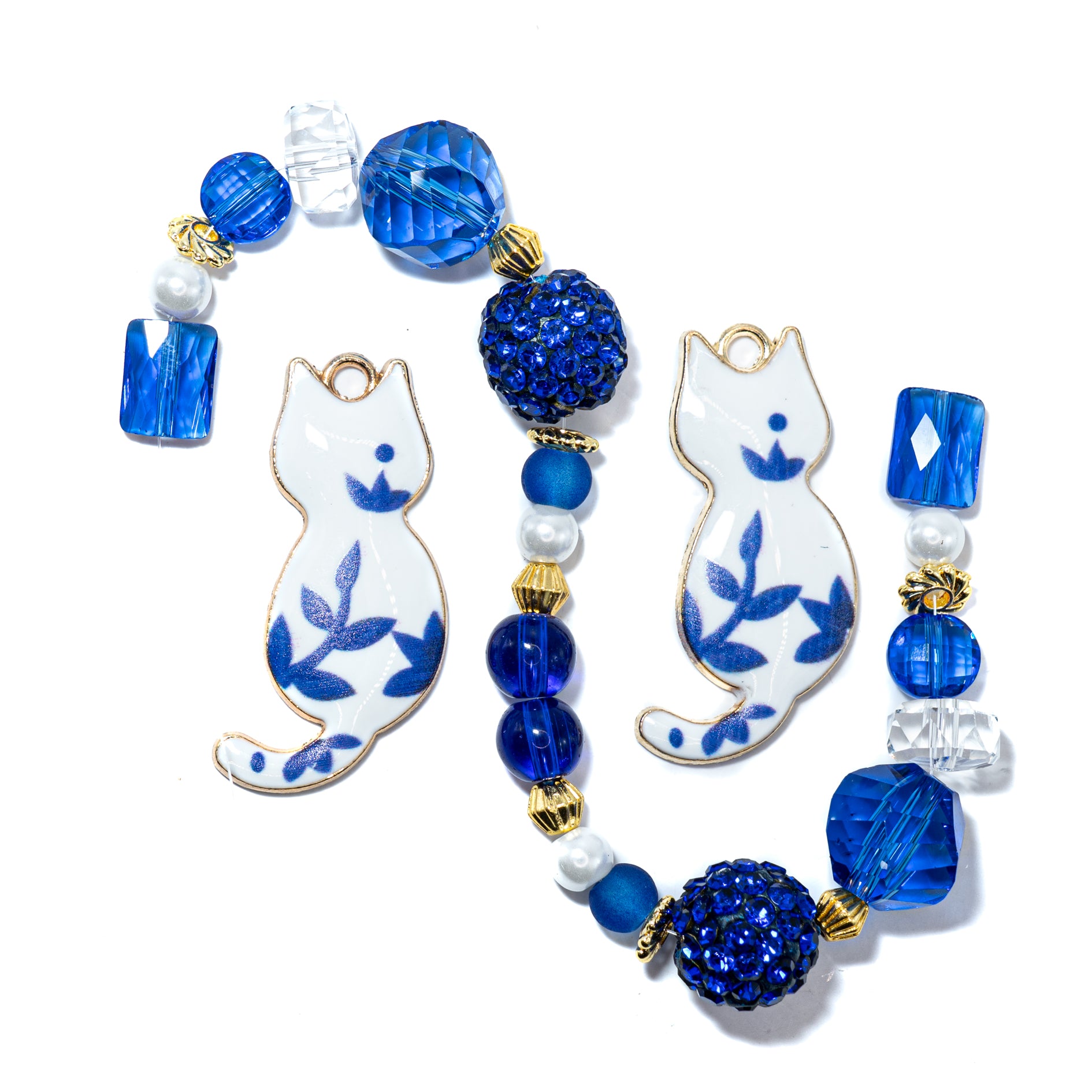 Bitty Kitty Bead Mix in Pretty As Porcelain