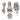 Large Hole Bead Set in Butterfly Dreams