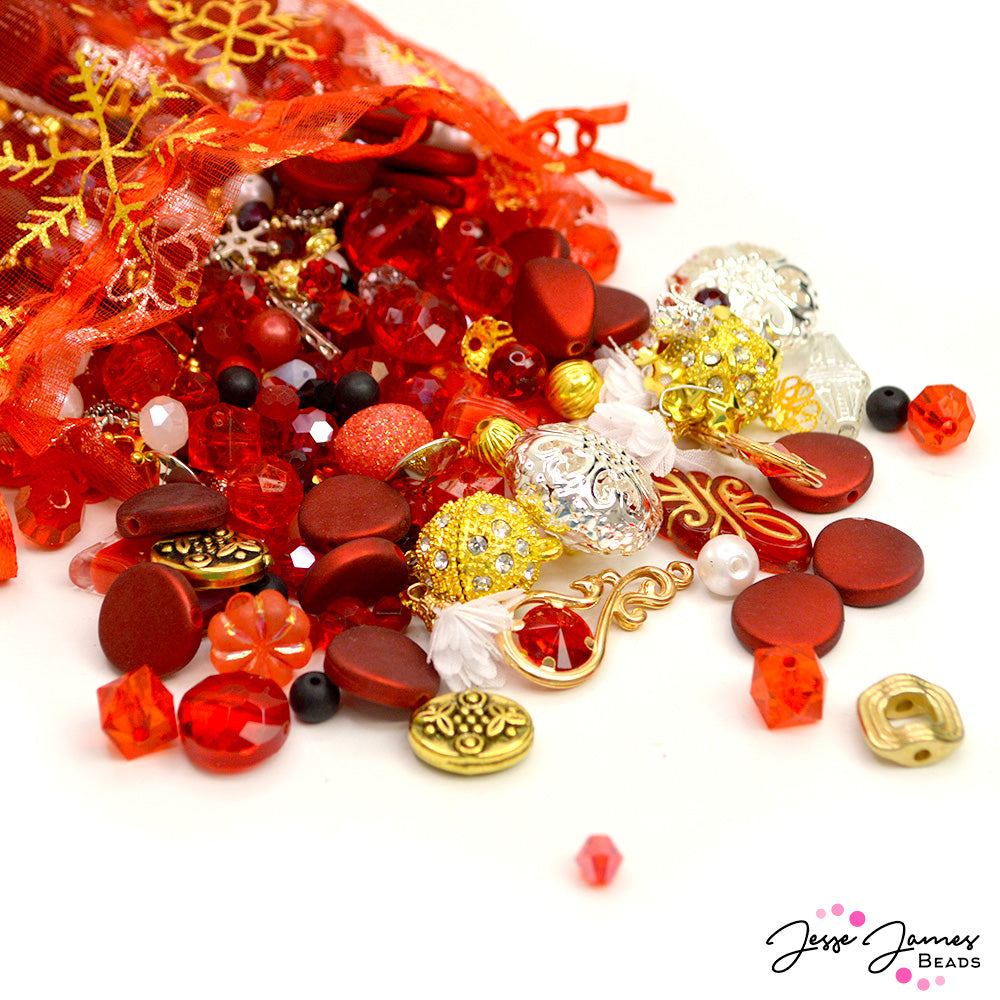 Christmas Red Beads By the LB