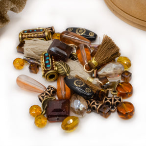 Mini Bead Mix in Coffee Bean