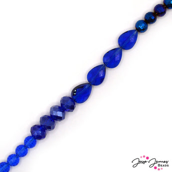 Color Block Glass Strand in Frostbite