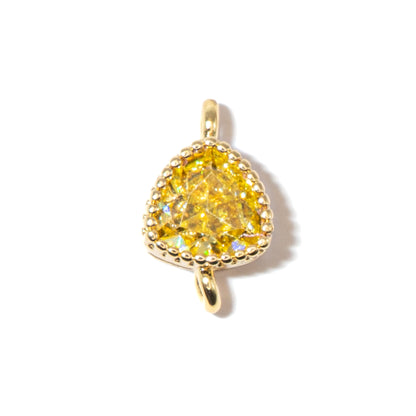 18K Gold Cubic Zirconia Mini Links