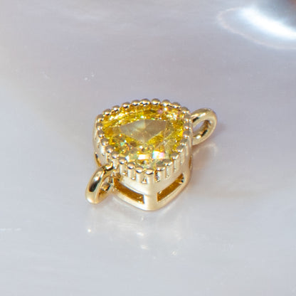 18K Gold Cubic Zirconia Mini Links