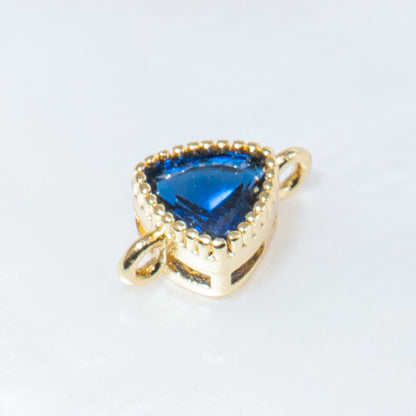 18K Gold Cubic Zirconia Mini Links