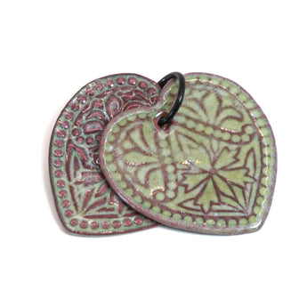 Enamel Metal Charm in Ivy League