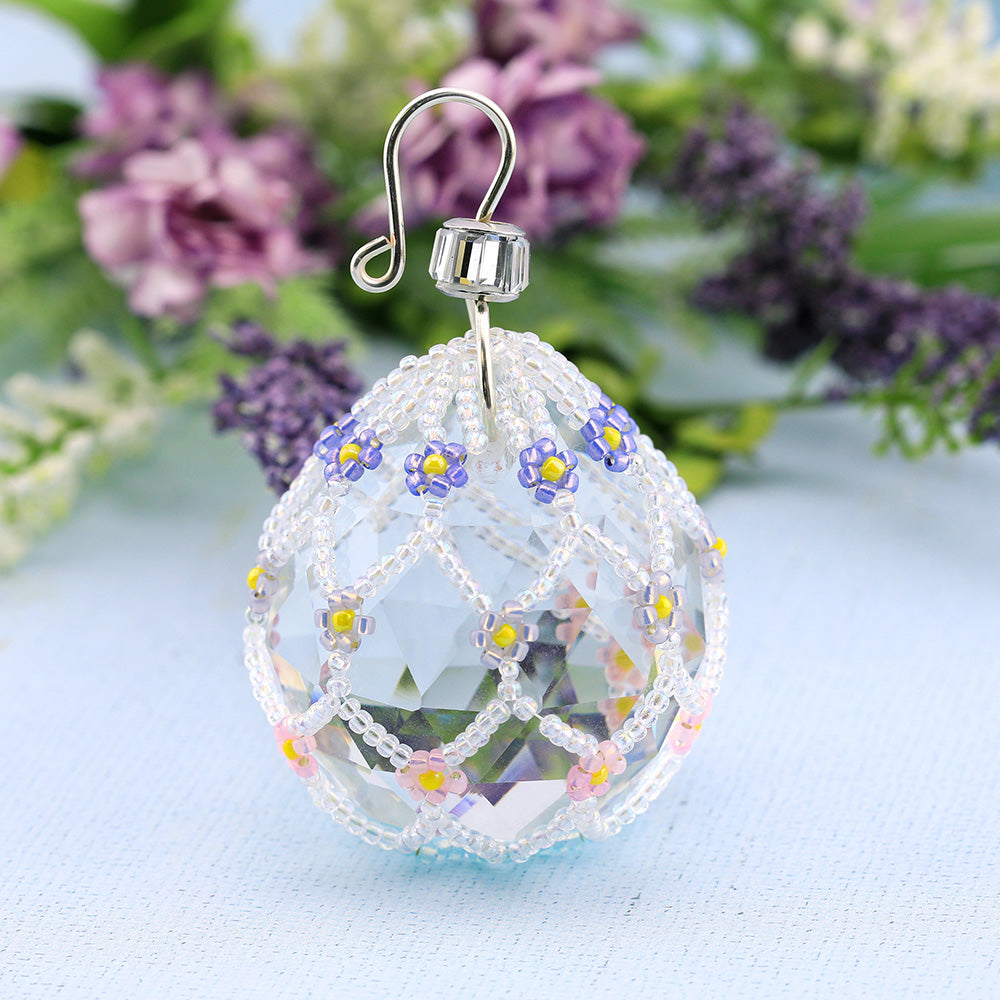 Beaded Net Beads & Blooms You Are My Sunshine Seed Bead Netted Sun Catcher Class ...