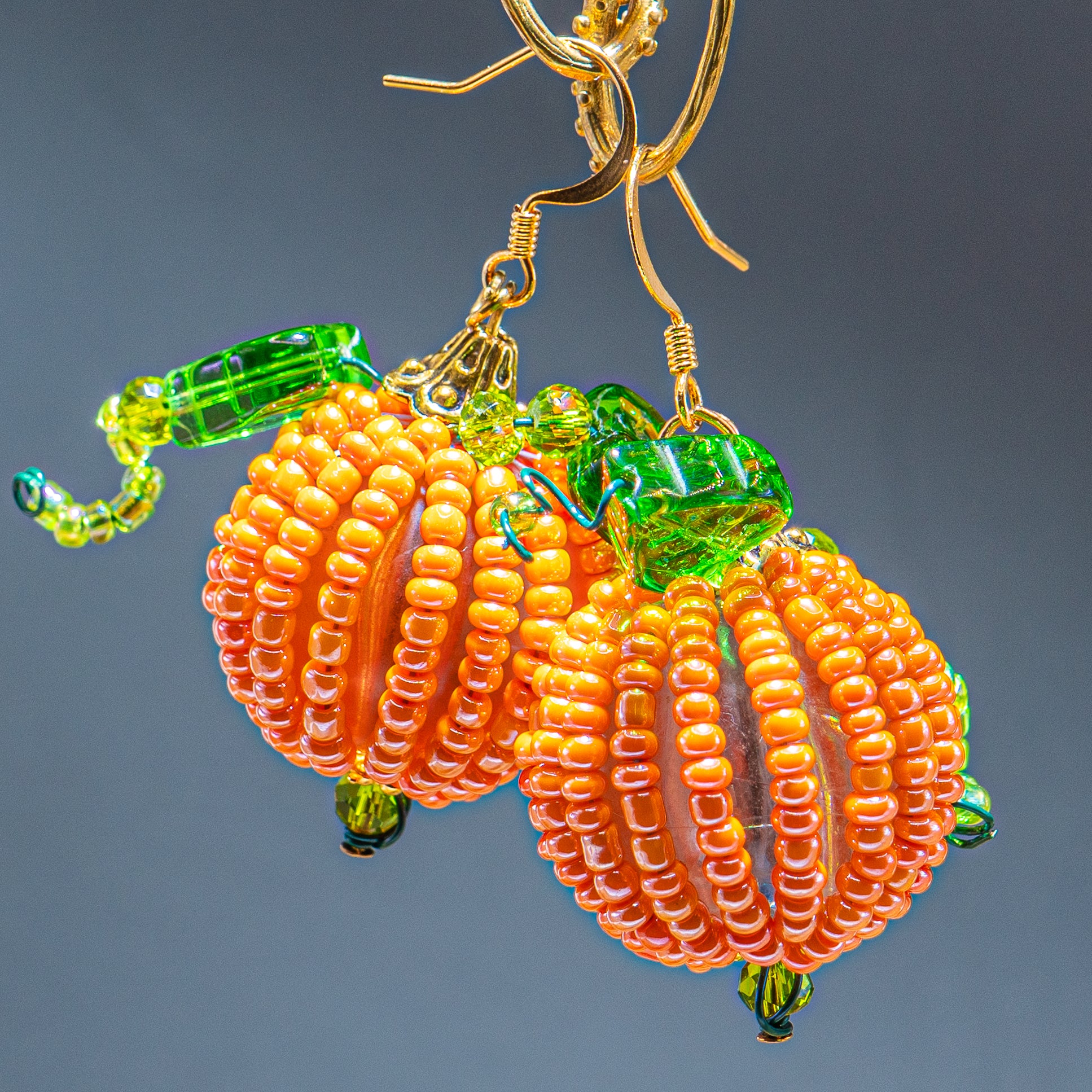 Pumpkin Earring Bead Kit