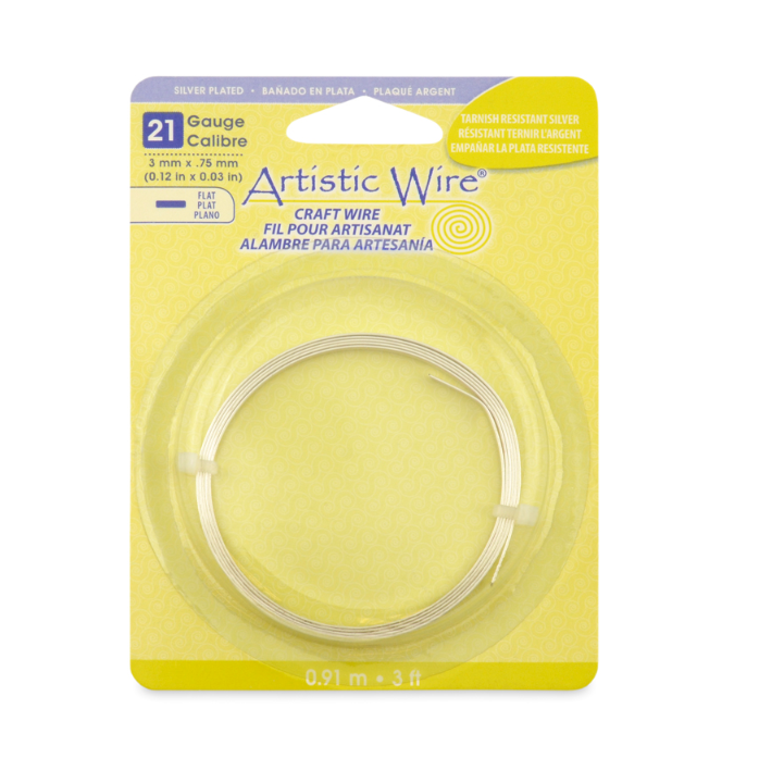 Artistic Wire, 21 Gauge, Flat 3MM