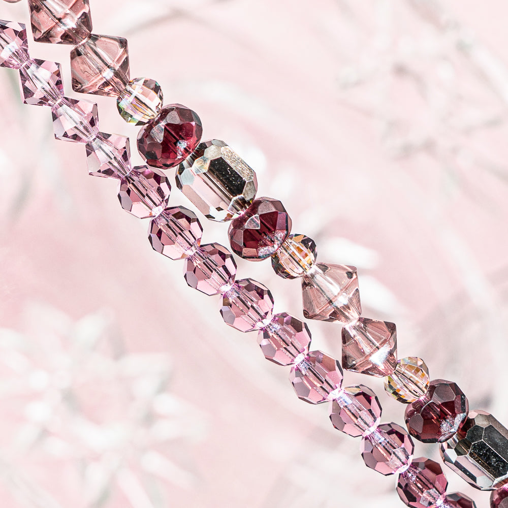Preciosa Bead Strand Duo in Amethyst Sparkle