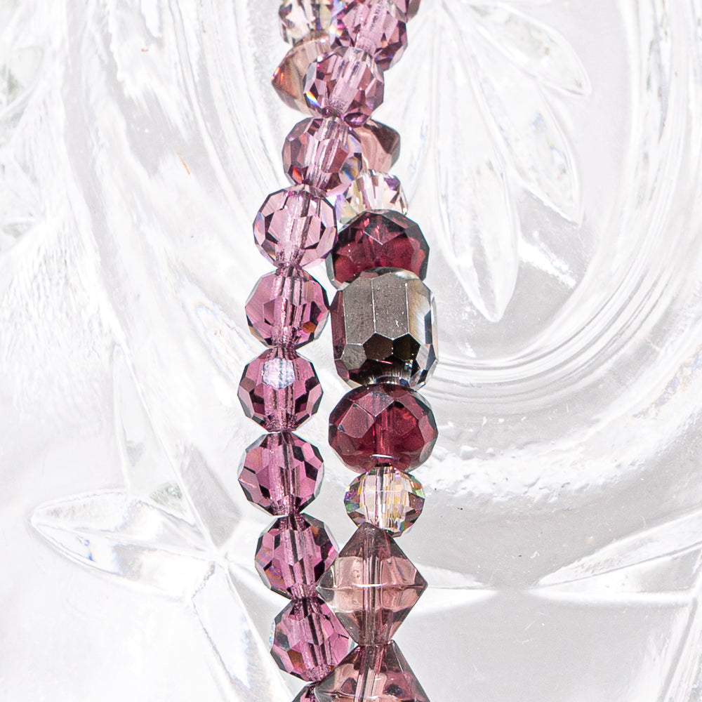 Preciosa Bead Strand Duo in Amethyst Sparkle