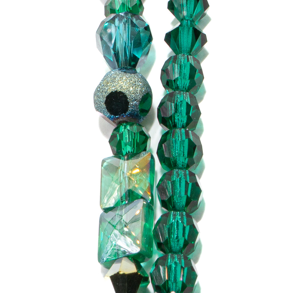 Preciosa Bead Strand Duo in Emerald Garden